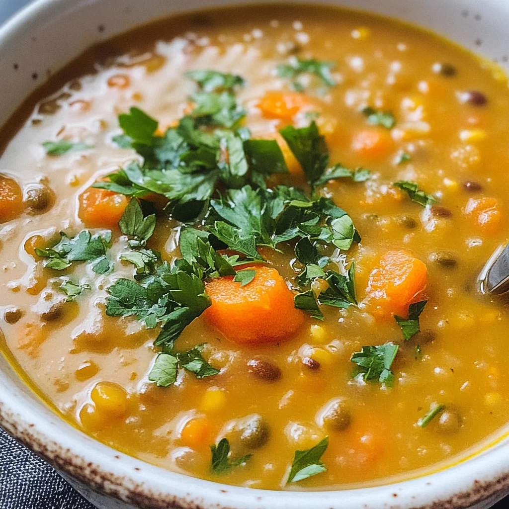 Carrot and Lentil Soup