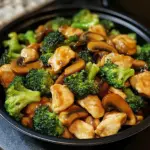 Chicken, Broccoli & Mushroom Stir-Fry