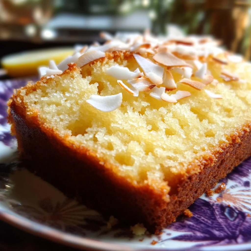 Coconut Lemon Loaf Cake