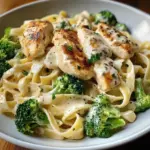 Creamy Chicken Alfredo with Broccoli & Fettuccine