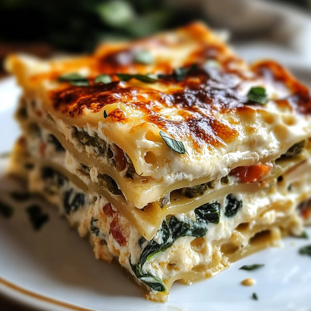 Creamy Veggie White Lasagna