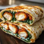 Crispy Air Fryer Chicken & Mozzarella Wraps