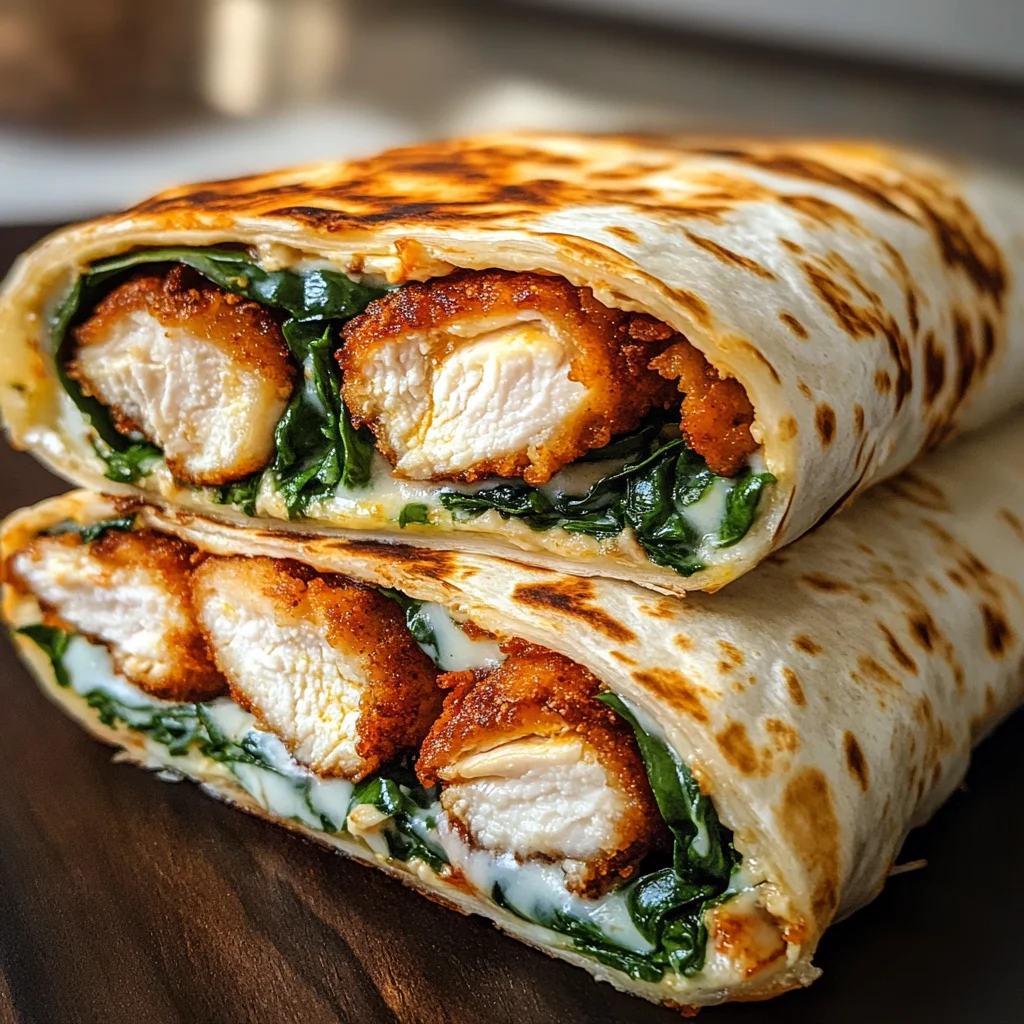 Crispy Air Fryer Chicken & Mozzarella Wraps
