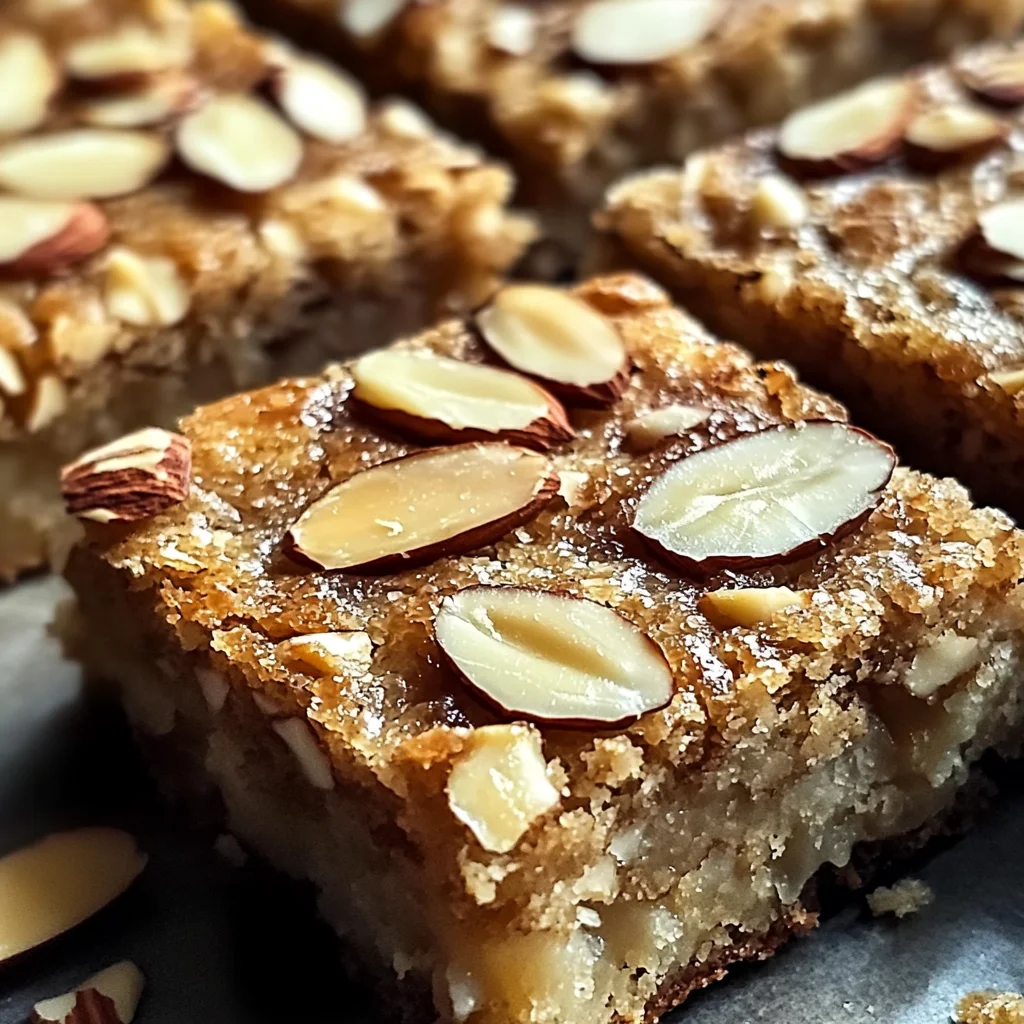 Decadent Almond Croissant Blondies You Can't Resist