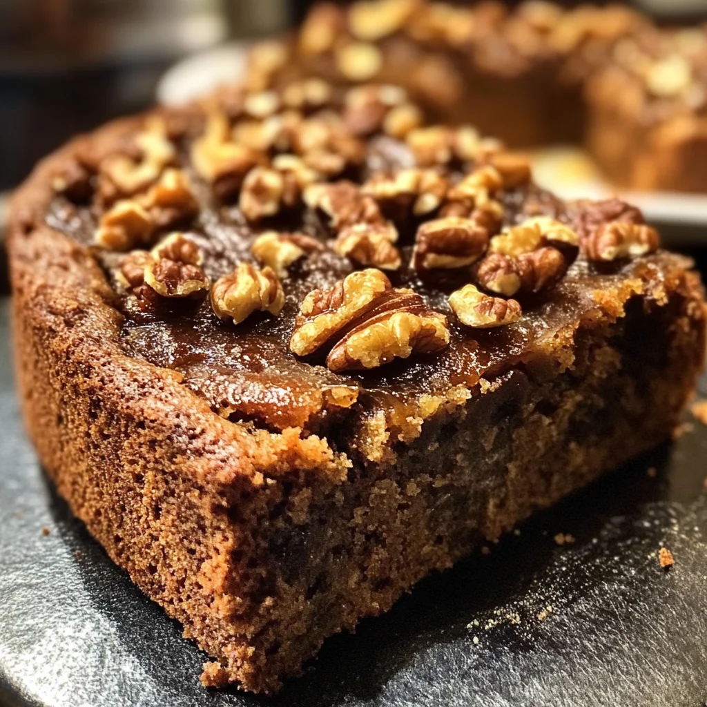 Espresso Date Cake with Walnuts