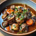French Beef Stew with Mushrooms