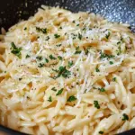 Garlic Parmesan Orzo Pasta Recipe