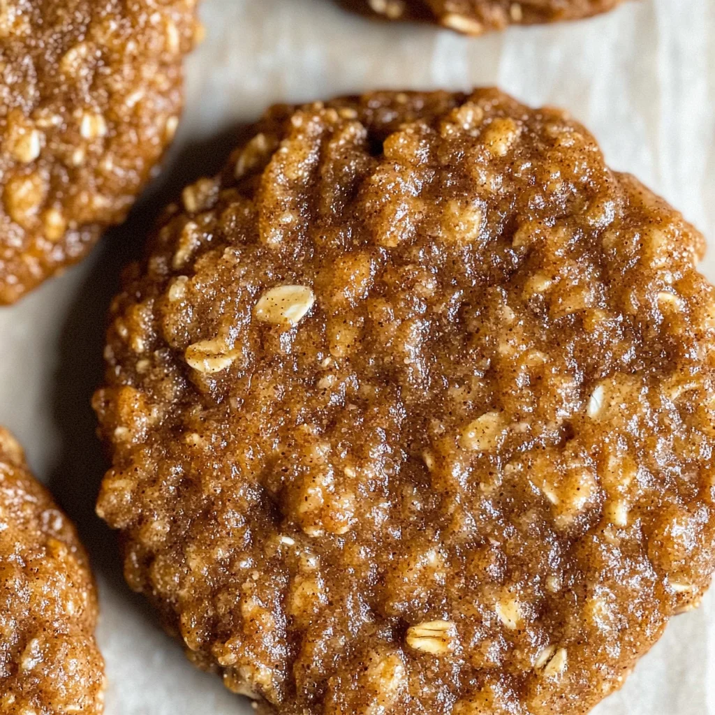 Healthy Gingerbread Oatmeal Breakfast Cookies