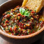 Mediterranean Sun Dried Tomato Garlic Olive Oil Dip - Alrightwithme