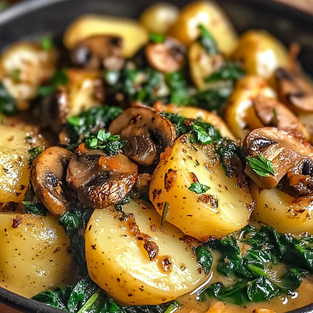 Potatoes with Mushroom Spinach: An Amazing Ultimate Recipe