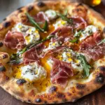 Prosciutto and Honey Burrata Pizza