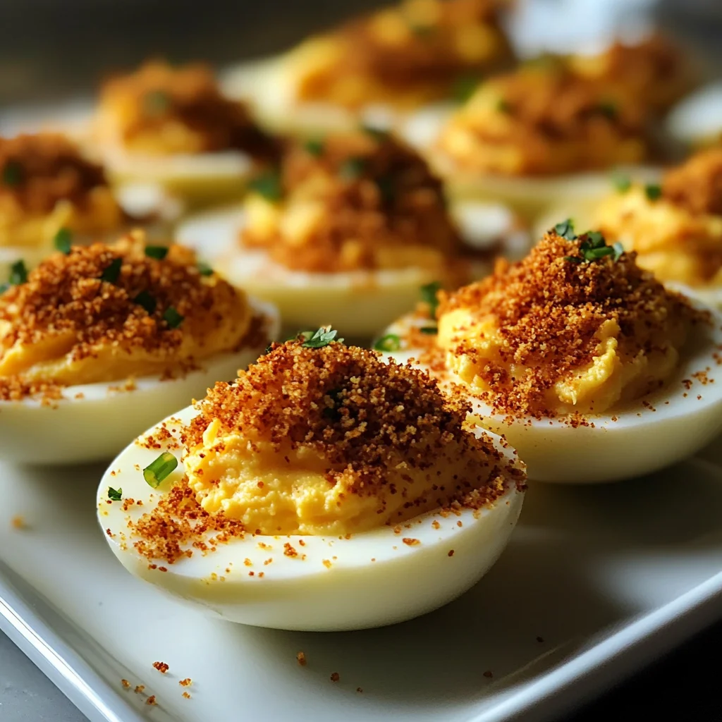 Spicy Bayou Deviled Eggs