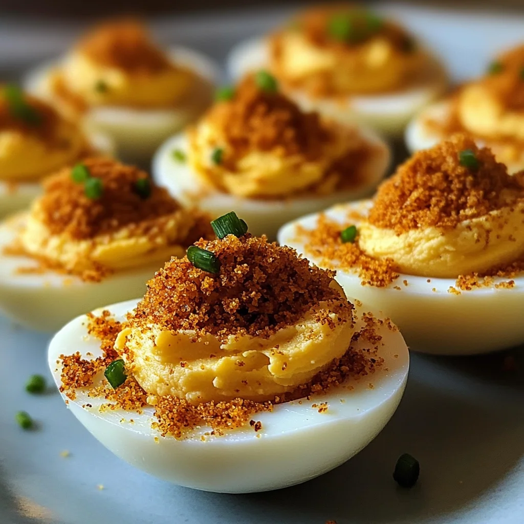 Spicy Bayou Deviled Eggs
