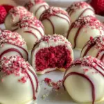 Strawberry Velvet Cheesecake Truffle Bites