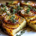 Crispy Balsamic Thyme Potato Torte Recipe Card