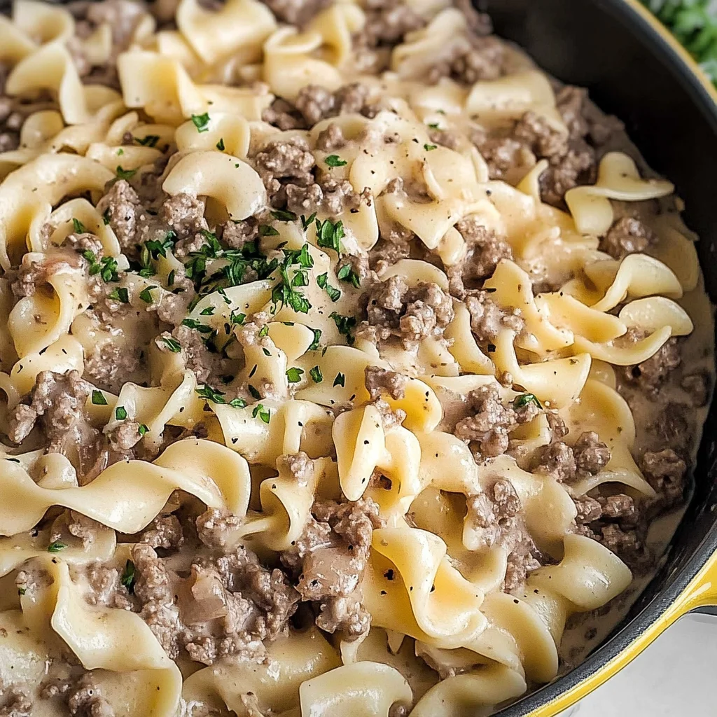 30-Minute Ground Beef Stroganoff
