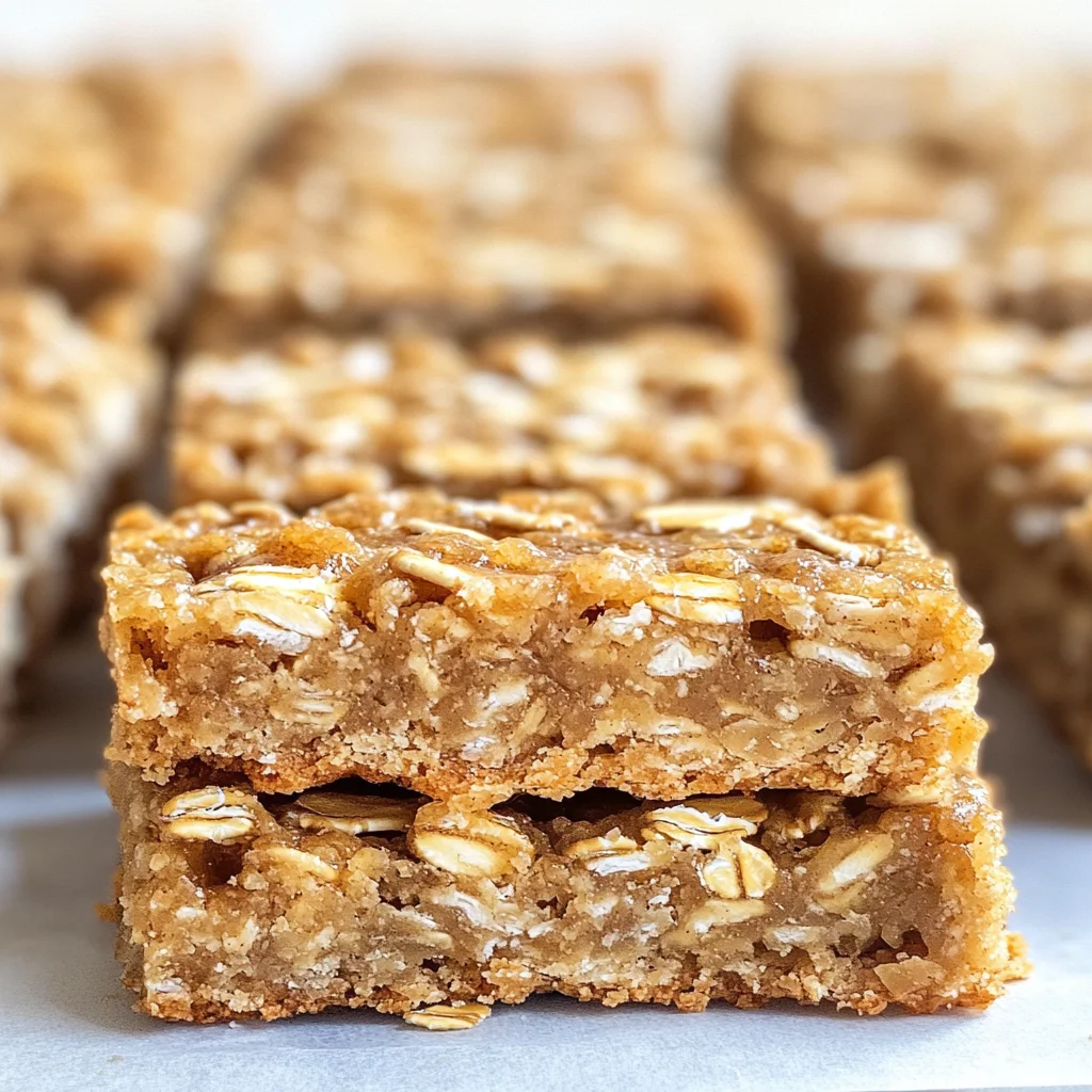 3 Ingredient Apple Oatmeal Bars