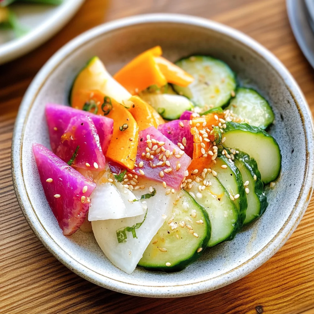Asazuke (Japanese Lightly Pickled Vegetables)