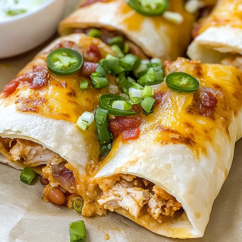 Baked Chicken Chimichanga