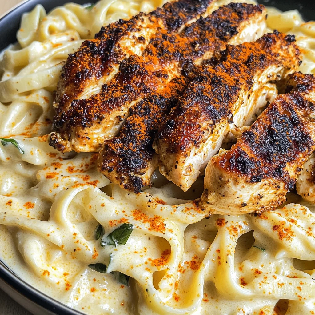 Blackened Cajun Chicken Alfredo