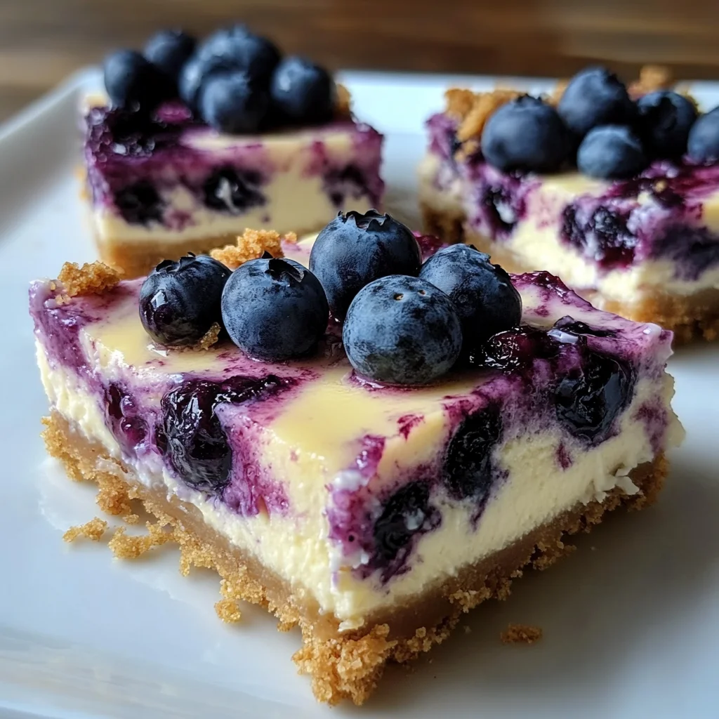 Blueberry Lemon Cheesecake Bars