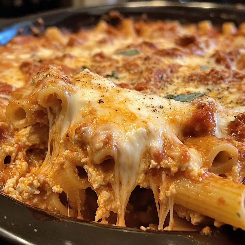 Crock Pot Baked Ziti