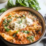 Easy Creamy Lasagna Soup