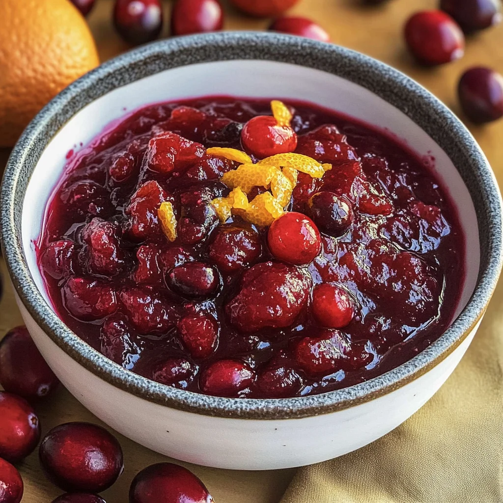 Easy Homemade Fresh Cranberry Orange Sauce Recipe