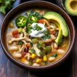 Flavorful Crockpot White Chicken Chili Soup