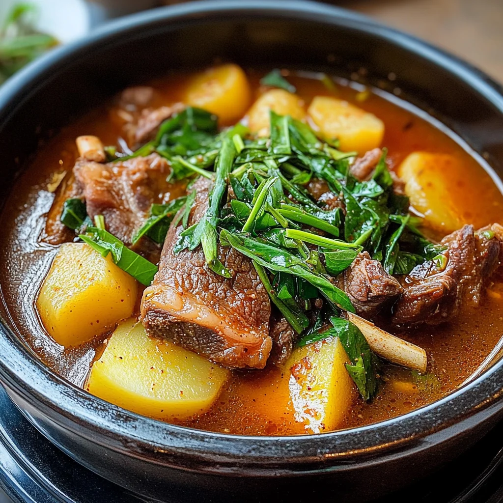 Gamjatang (beef Bone Soup)