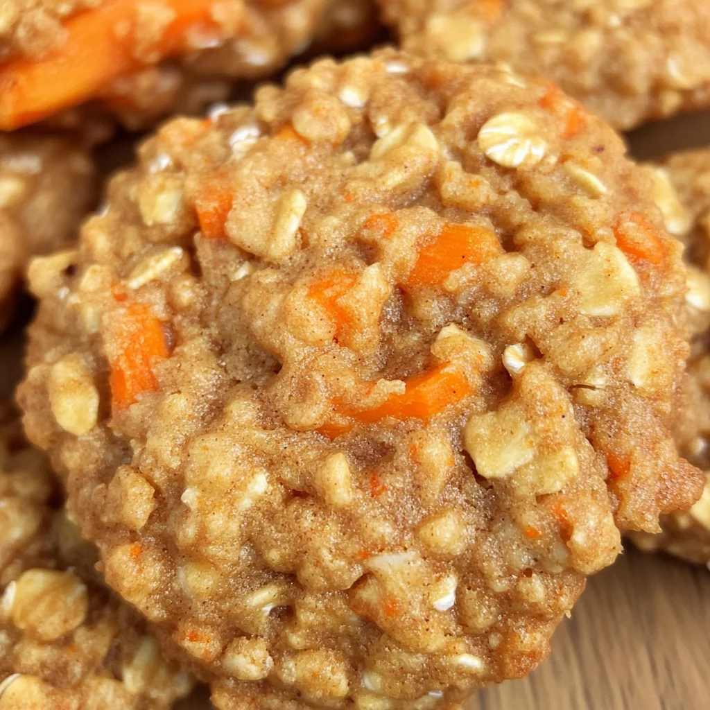 Healthy Carrot Cake Oatmeal Cookies