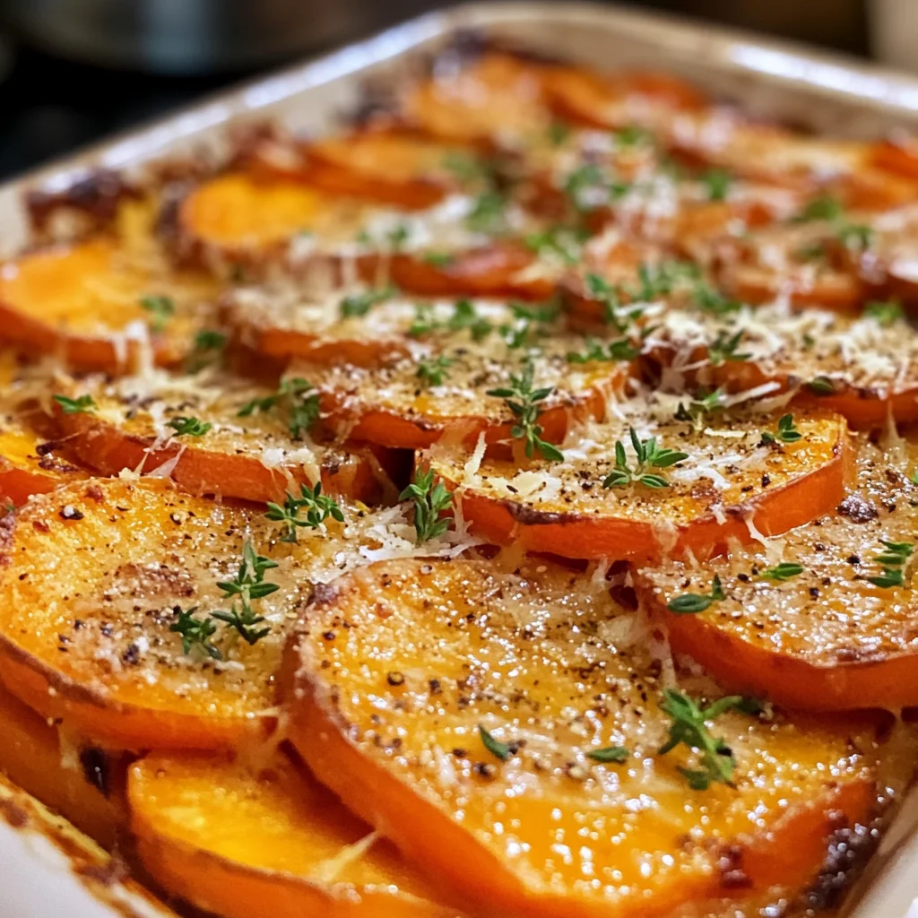 Homemade Garlic Butter Sweet Potato Bake - apple vinegarandcookie