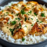 How to Make Creamy Smothered Chicken and Rice – Easy Dinner Idea