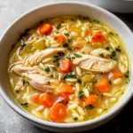 Lemon Chicken Orzo Soup