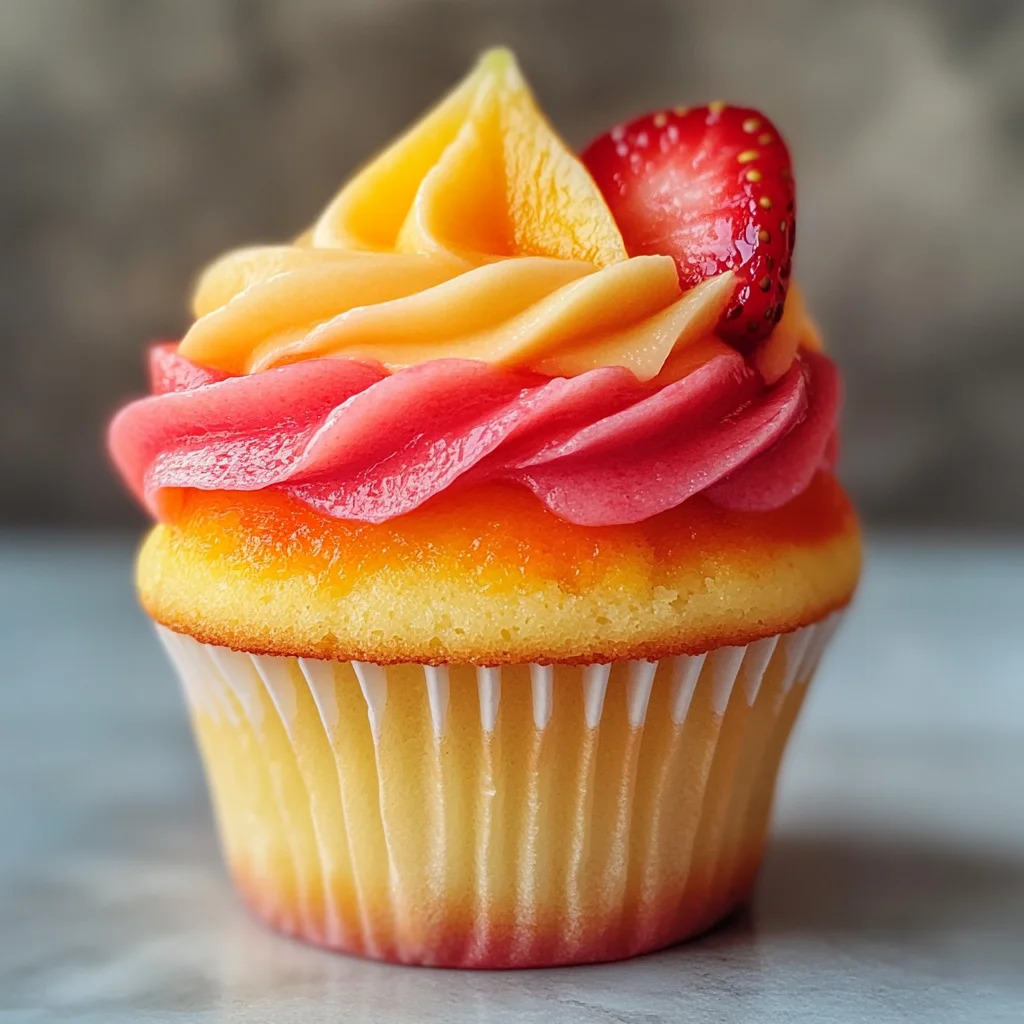 Mango Strawberry Sunset Cupcakes: A Delightful Recipe!