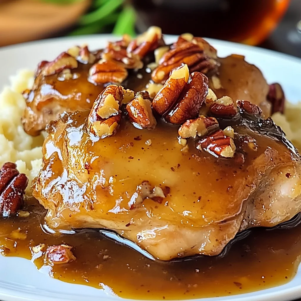 Maple Bourbon Pecan Chicken