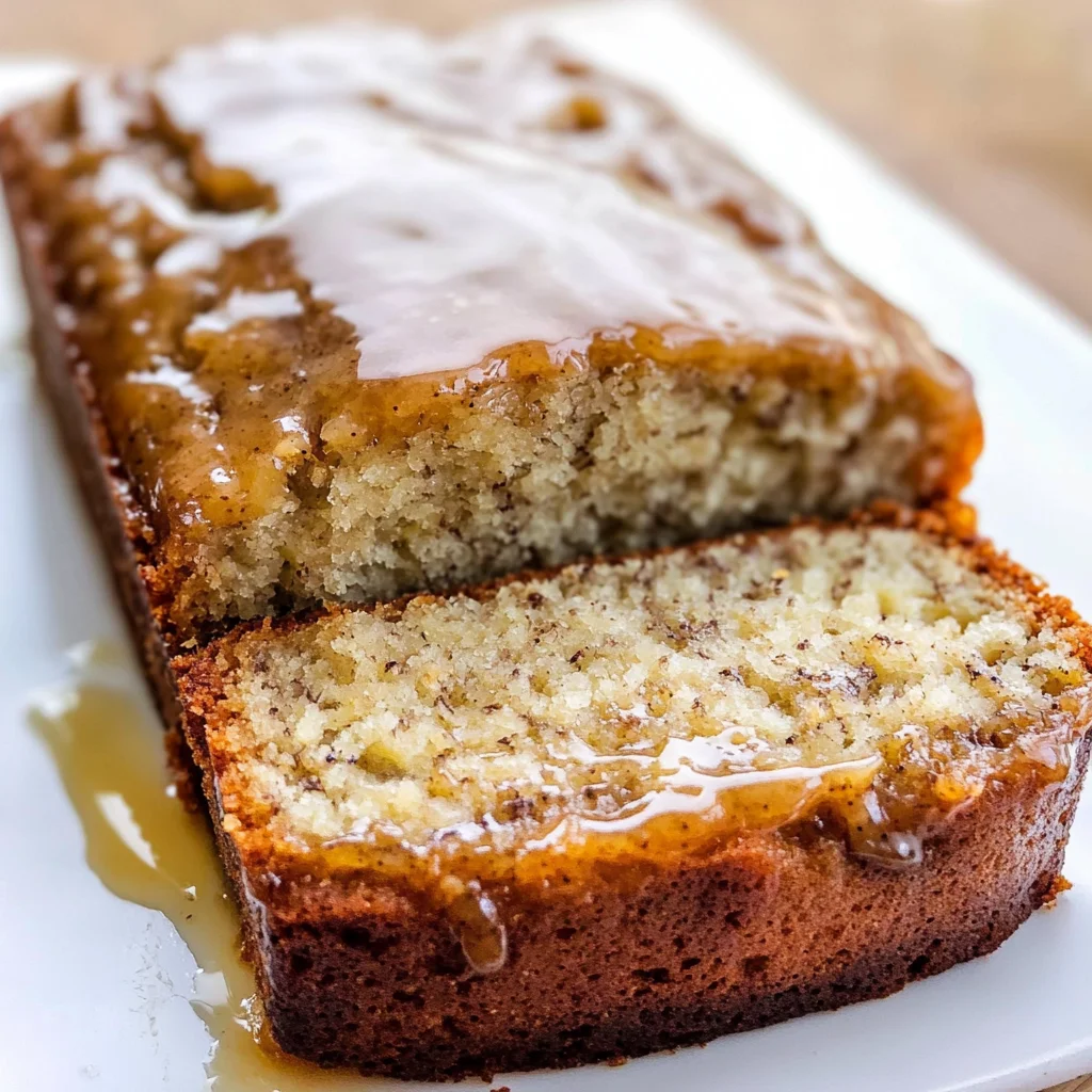 Maple Glazed Banana Bread