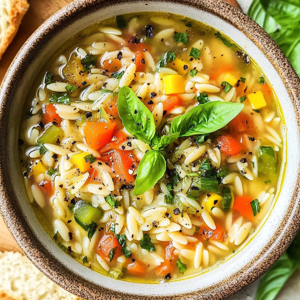 Mediterranean Orzo Soup
