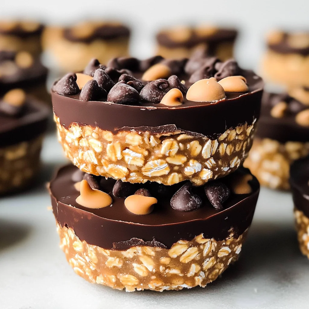 No-Bake Peanut Butter Oat Cups