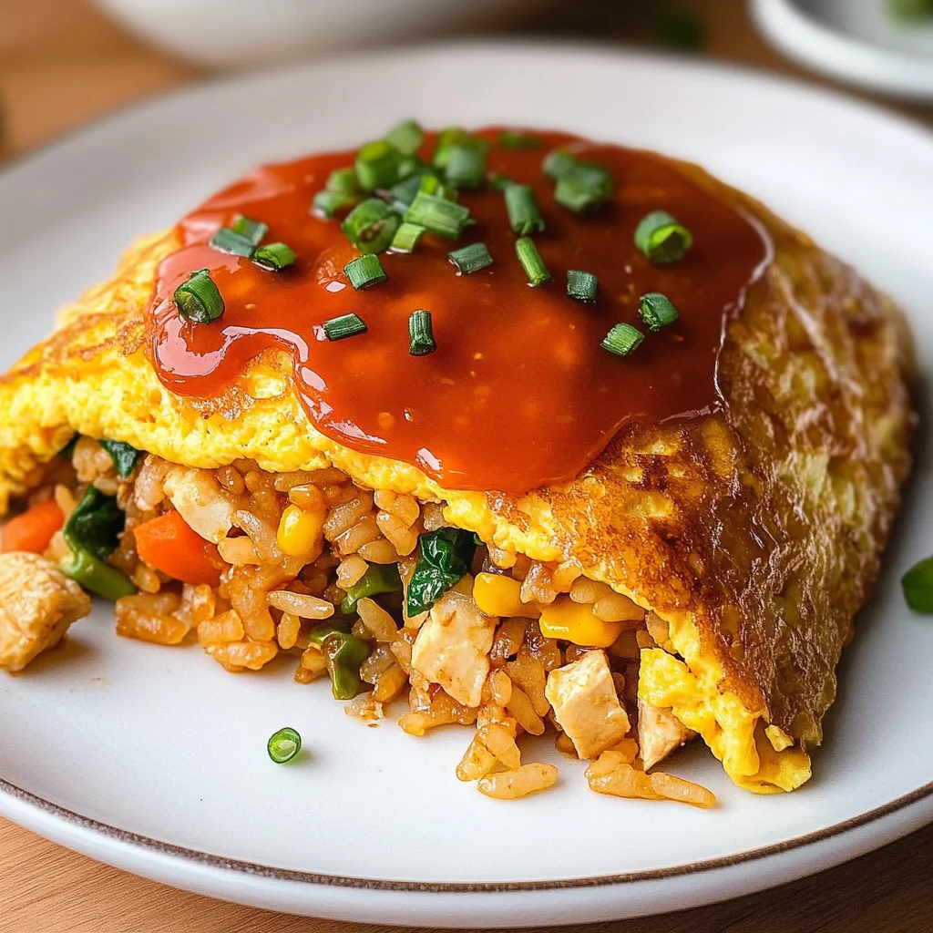 Omurice (Japanese Rice Omelet)