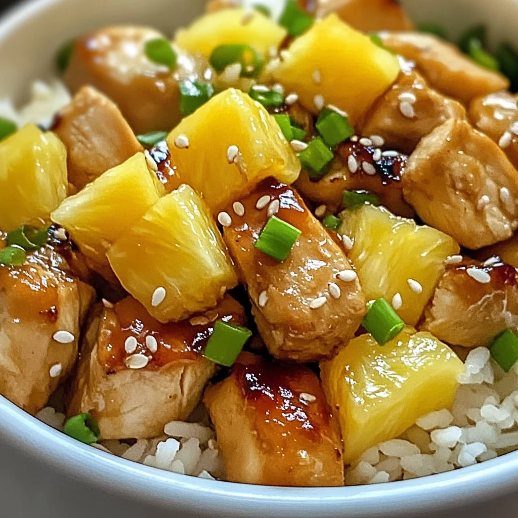 Pineapple Chicken and Rice Recipe – Easy Tropical Flavor