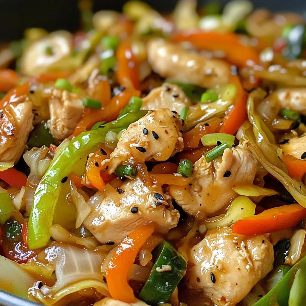 Quick Chicken Cabbage Stir-Fry