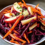Raw Beet Salad with Apples and Carrots