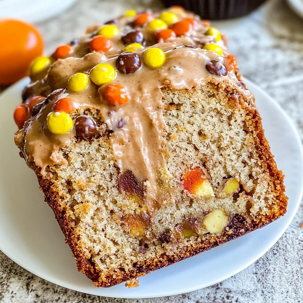 Reese's Pieces Peanut Butter Banana Bread