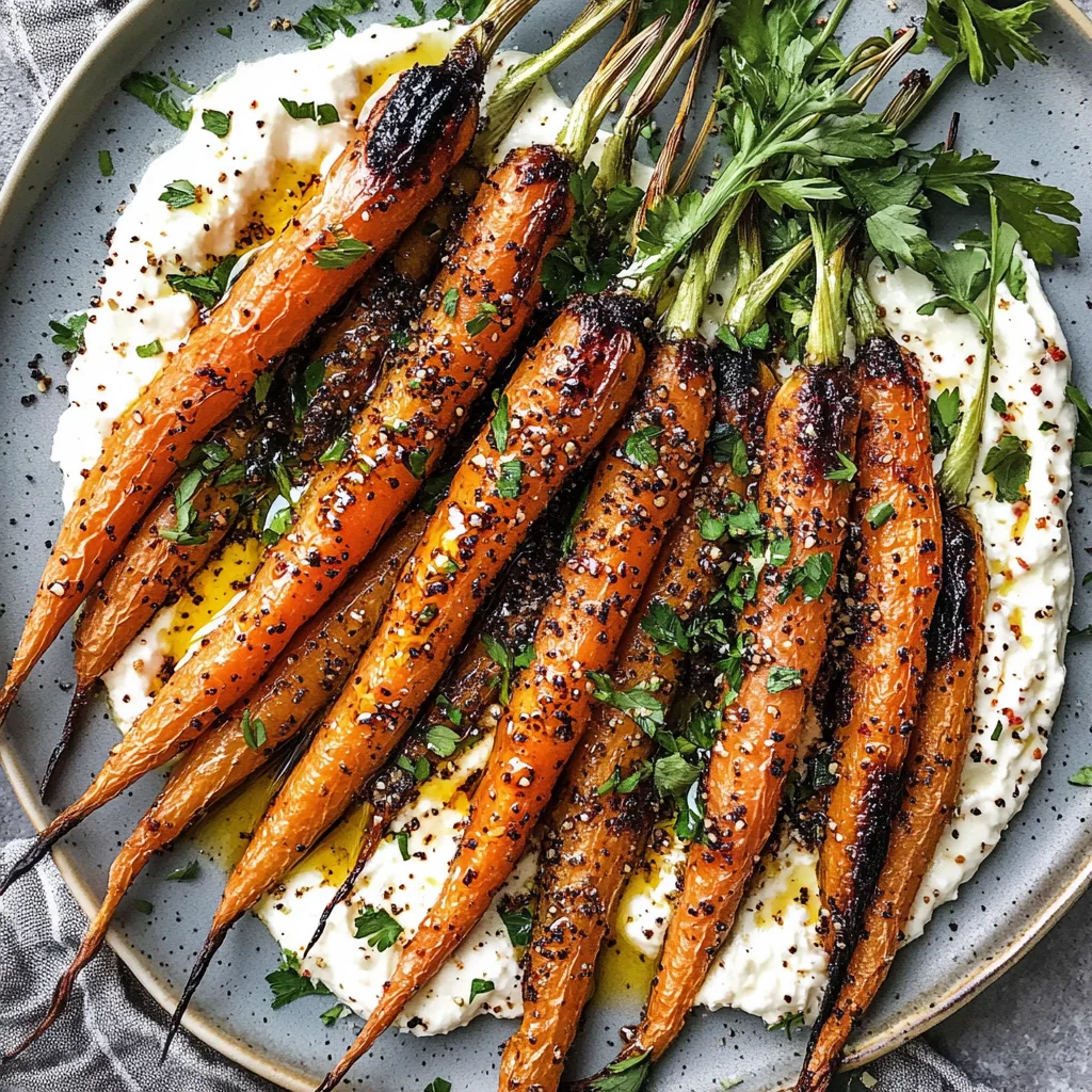 Roasted Carrots with Whipped Feta