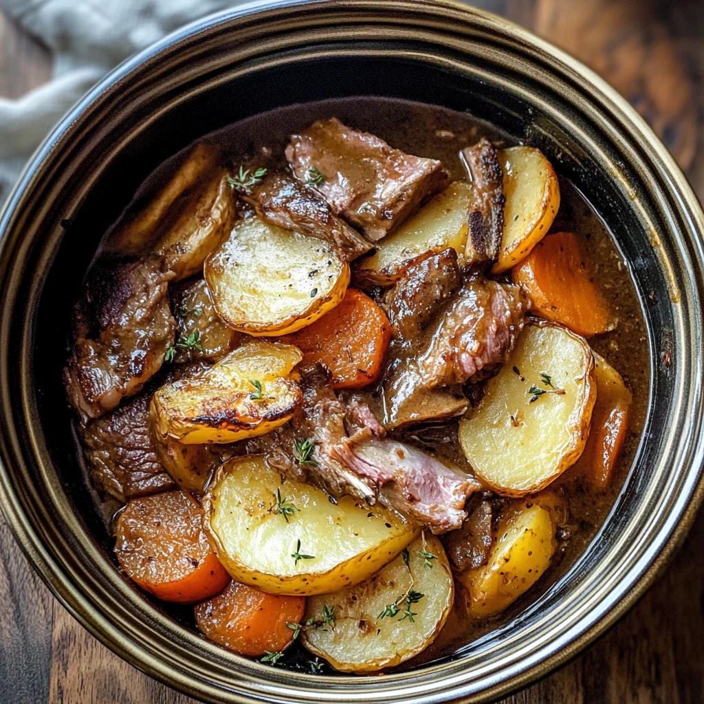 Slow Cooker Lamb Hotpot
