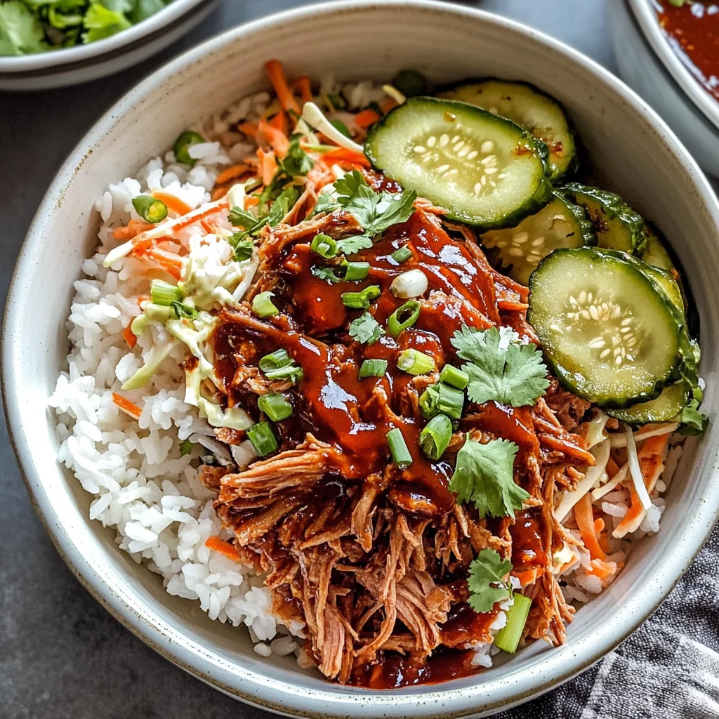 Slow Cooker Pulled beef Bowls Recipe