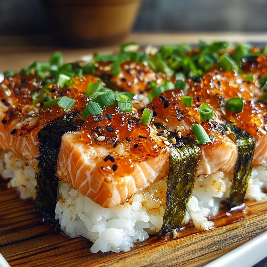 Spicy Salmon Sushi Bake Recipe