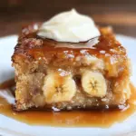 Sticky Banana Bread Pudding Cake