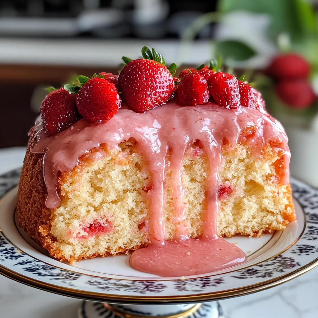 Strawberry Pound Cake Recipe